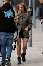 CAROLINE FLACK Leaves Dock 10 Studios in Media City in Salford 04/14/2019