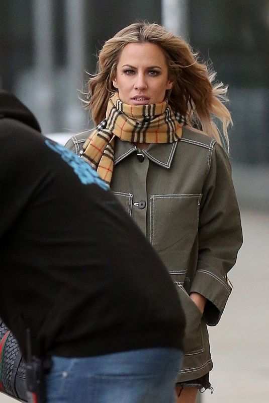 CAROLINE FLACK Leaves Dock 10 Studios in Media City in Salford 04/14/2019