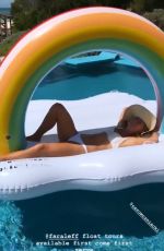 CAROLINE WOZNIACKI in Bikini at a Pool - Instagram Pictures and Video 04/14/2019