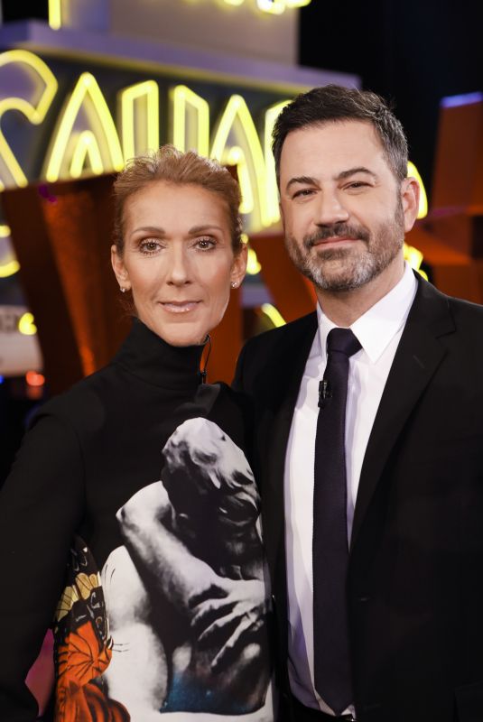 CELINE DION at Jimmy Kimmel Live 04/05/2019