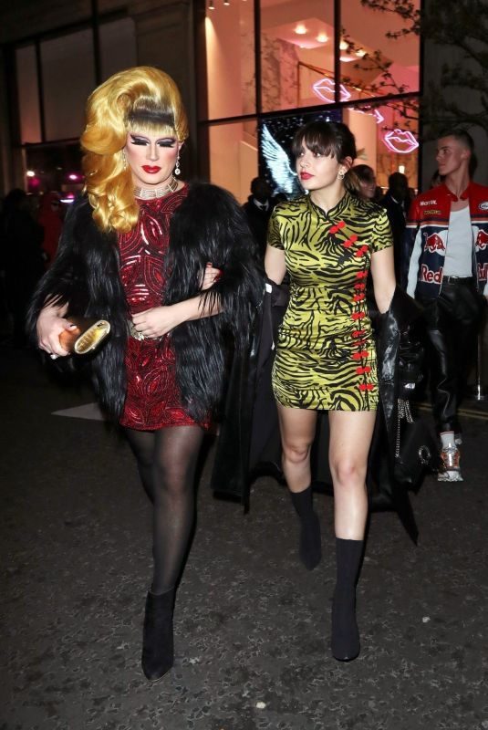 CHARLI XCX and JODIE HARSH Leaves Technicolour Odyssey Campaign Launch Party 04/04/2019