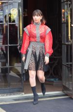 CHARLI XCX Leaves Bowery Hotel in New York 04/30/2019