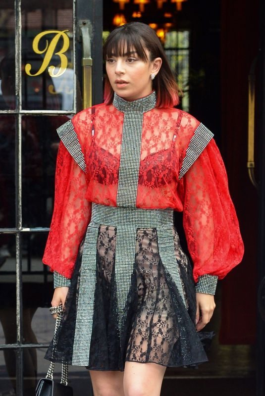 CHARLI XCX Leaves Bowery Hotel in New York 04/30/2019