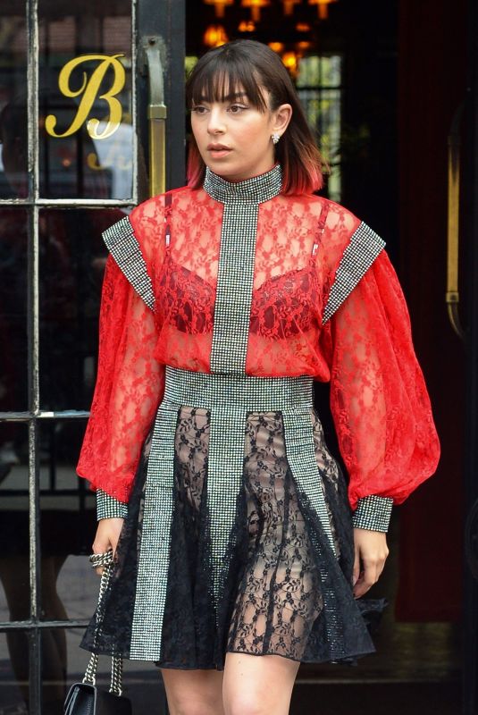 CHARLI XCX Leaves Bowery Hotel in New York 04/30/2019
