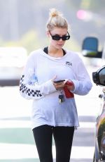 CHARLOTTE MCKINNEY Heading to Yoga Class in Santa Monica 04/24/2019