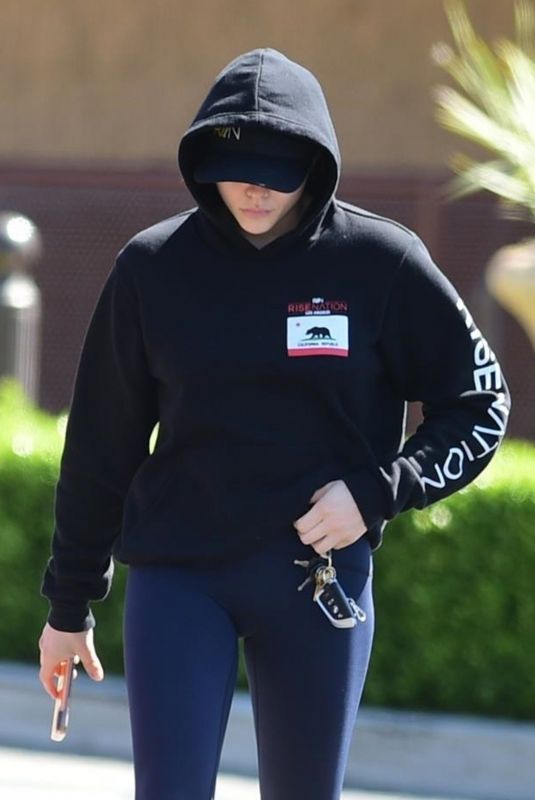 CHLOE MORETZ Goes Incognito in Studio City 04/12/2019