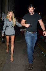CHLOE SIMS at Nobu in London 04/13/2019