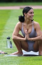 CHRISTINE MCGUINESS, CALLY JANE BEECH, SARAH JAYNE DUNN and Others at Yoga Session at Peckforton Castle in Cheshire 04/23/2019