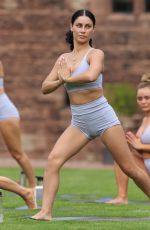 CHRISTINE MCGUINESS, CALLY JANE BEECH, SARAH JAYNE DUNN and Others at Yoga Session at Peckforton Castle in Cheshire 04/23/2019