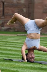 CHRISTINE MCGUINESS, CALLY JANE BEECH, SARAH JAYNE DUNN and Others at Yoga Session at Peckforton Castle in Cheshire 04/23/2019