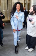 CIARA in Double Denim Out in New York 04/04/2019