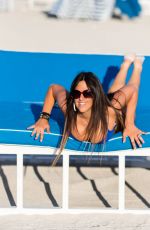 CLAUDIA ROMANI in Bikini in Front of American Flag in Miami 04/02/2019