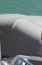 CLAUDIA SAMPEDRO in Bikini at a Beach in Miami 04/07/2019