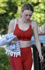 DAKOTA FANNING at a Gym in Los Angeles 04/09/2019
