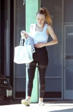 DAKOTA FANNING at a Gym in Los Angeles 04/17/2019