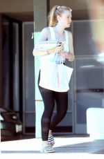 DAKOTA FANNING at a Gym in Los Angeles 04/17/2019