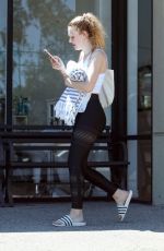 DAKOTA FANNING at a Gym in Los Angeles 04/17/2019