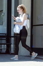 DAKOTA FANNING at a Gym in Los Angeles 04/17/2019