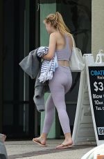 DAKOTA FANNING in Tights Leaves a Gym in Los Angeles 04/03/2019