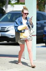 DAKOTA FANNING Leaves a Gym in Los Angeles 04/02/2019