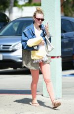 DAKOTA FANNING Leaves a Gym in Los Angeles 04/02/2019