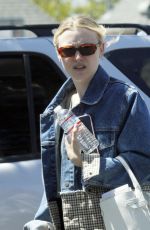 DAKOTA FANNING Out and About in Los Angeles 04/23/2019