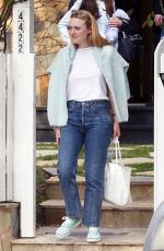 DAKOTA FANNING Out in Toluca Lake 04/03/2019