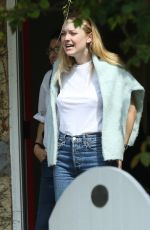 DAKOTA FANNING Out in Toluca Lake 04/03/2019