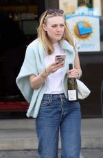DAKOTA FANNING Out in Toluca Lake 04/03/2019