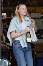 DAKOTA FANNING Out in Toluca Lake 04/03/2019
