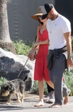 DAKOTA JOHNSON and Chris Martin & Out with Their Dog in Malibu 03/31/2019