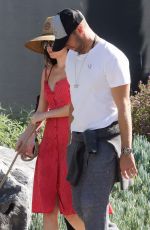 DAKOTA JOHNSON and Chris Martin & Out with Their Dog in Malibu 03/31/2019