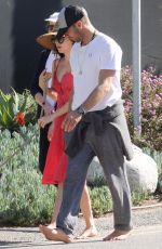 DAKOTA JOHNSON and Chris Martin & Out with Their Dog in Malibu 03/31/2019