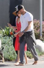 DAKOTA JOHNSON and Chris Martin & Out with Their Dog in Malibu 03/31/2019