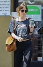 DAKOTA JOHNSON Leaves Earthbar in West Hollywood 04/19/2019