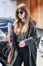 DAKOTA JOHNSON Leaves Meche Salon in Los Angeles 04/04/2019
