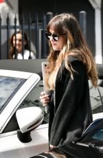 DAKOTA JOHNSON Leaves Meche Salon in Los Angeles 04/04/2019