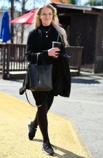 DEBORAH BRITTON Leaves Starbucks in Studio City 04/19/2019