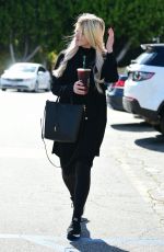 DEBORAH BRITTON Leaves Starbucks in Studio City 04/19/2019