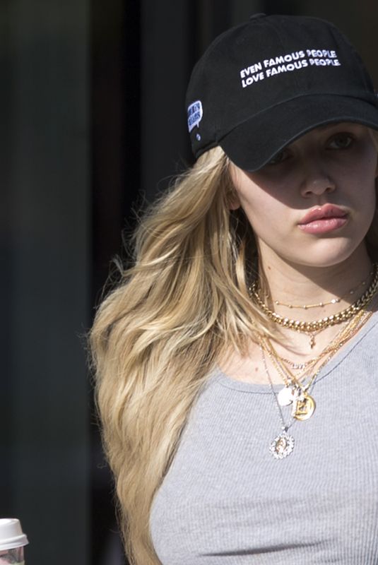DELILAH HAMLIN Out for Coffee in West Hollywood 04/23/2019