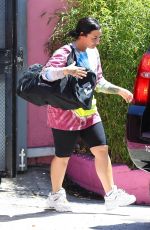 DEMI LOVATO Leaves a Gym in Los Angeles 04/17/2019