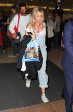 DENISE RICHARDS at Sydney Airport 04/09/2019