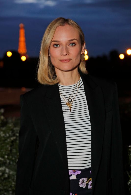 DIANE KRUGE Out for Dinner at Loulou Restaurant in Paris 04/26/2019