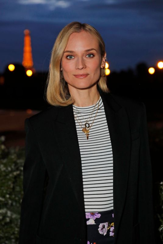 DIANE KRUGE Out for Dinner at Loulou Restaurant in Paris 04/26/2019