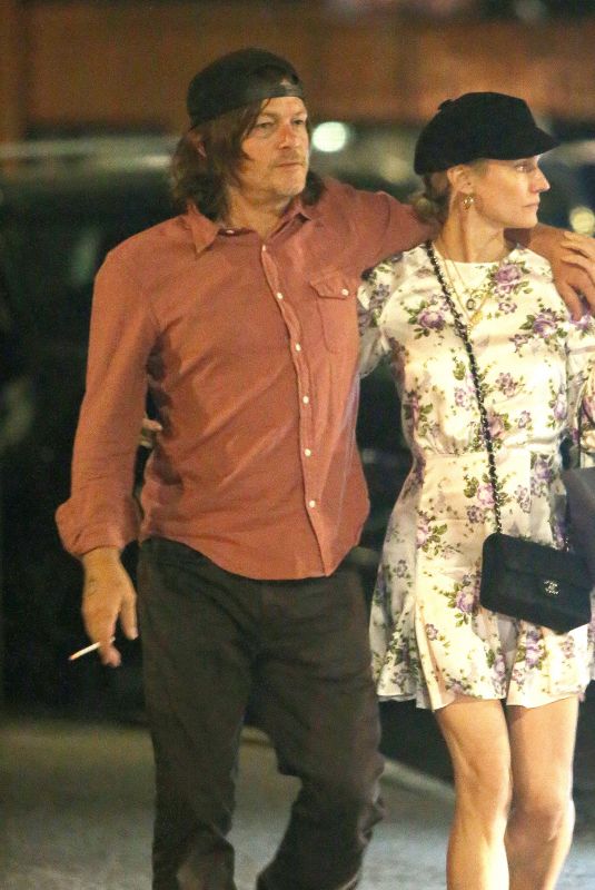 DIANE KRUGER and Norman Reedus Out for Dinner in New York 04/25/2019