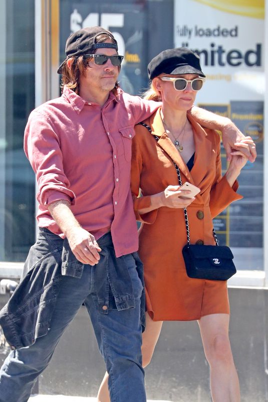 DIANE KRUGER and Norman Reedus Out for Ice Cream in New York 04/24/2019