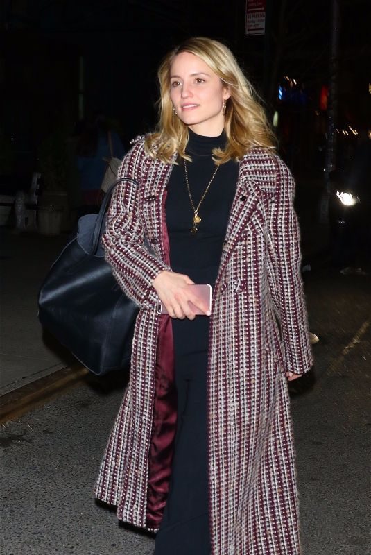 DIANNA AGRON Leaves Bowery Hotel in New York 04/02/2019