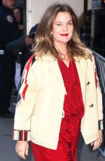 DREW BARRYMORE Arrives at Good Morning America in New York 04/01/2019