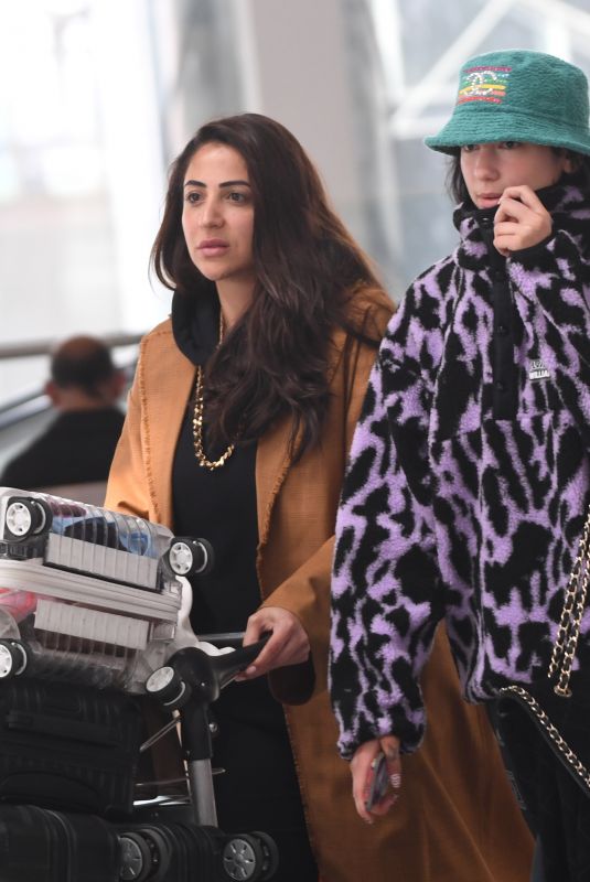 DUA LIPA at Heathrow Airport in London 04/26/2019