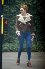 ELEANOR TOMLINSON Out and About in London 04/08/2019